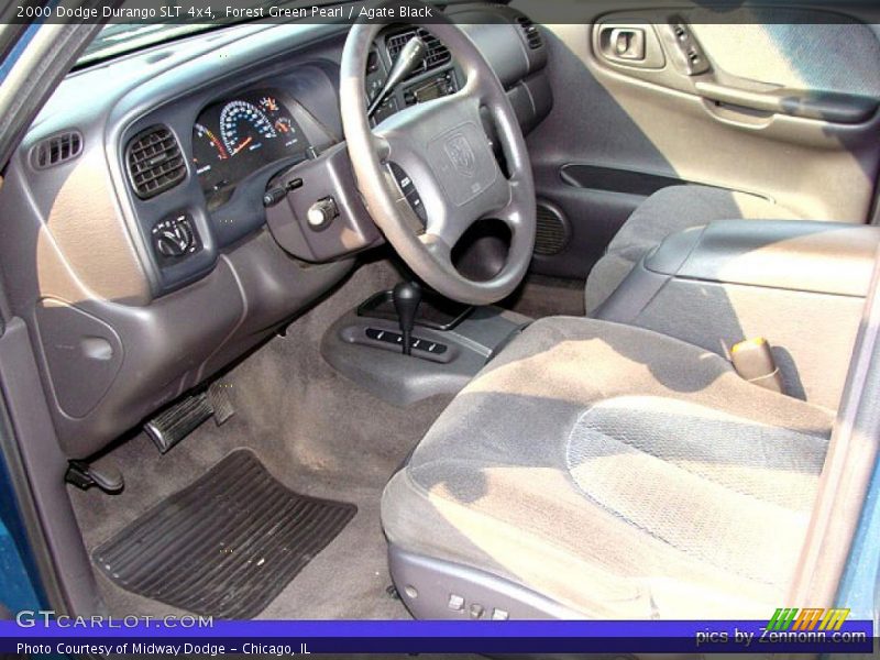Forest Green Pearl / Agate Black 2000 Dodge Durango SLT 4x4