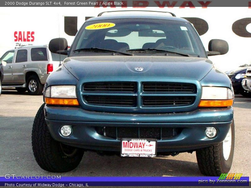 Forest Green Pearl / Agate Black 2000 Dodge Durango SLT 4x4