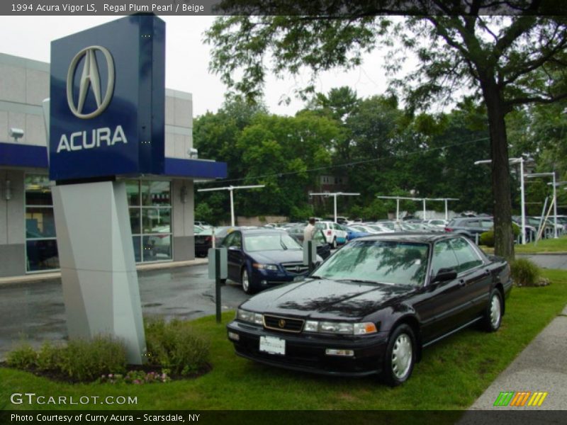 Regal Plum Pearl / Beige 1994 Acura Vigor LS