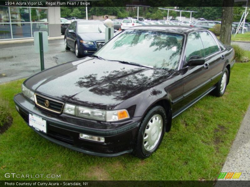 Regal Plum Pearl / Beige 1994 Acura Vigor LS
