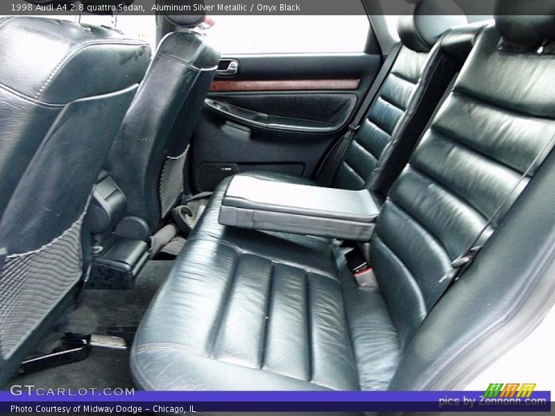 Aluminum Silver Metallic / Onyx Black 1998 Audi A4 2.8 quattro Sedan