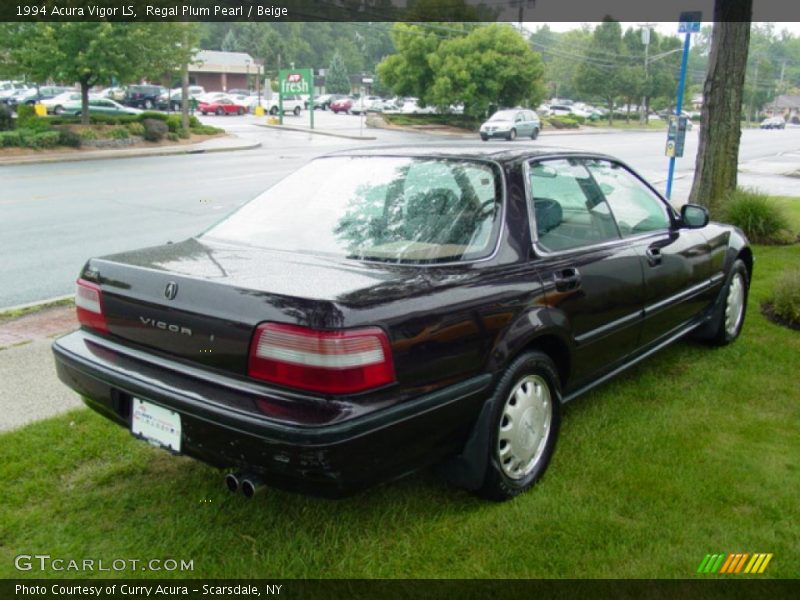 Regal Plum Pearl / Beige 1994 Acura Vigor LS