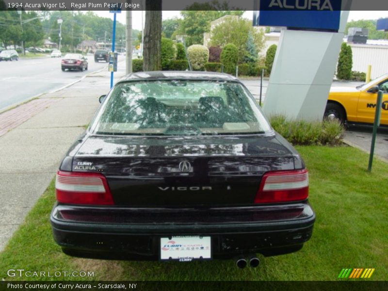 Regal Plum Pearl / Beige 1994 Acura Vigor LS