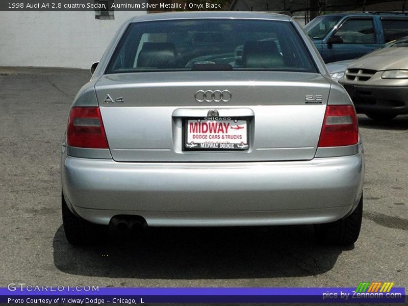 Aluminum Silver Metallic / Onyx Black 1998 Audi A4 2.8 quattro Sedan