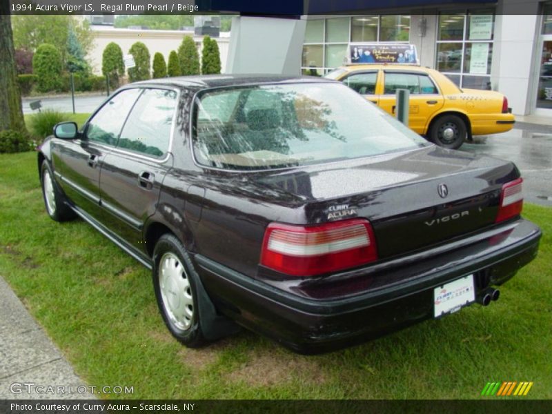 Regal Plum Pearl / Beige 1994 Acura Vigor LS