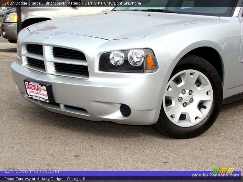Bright Silver Metallic / Dark Slate Gray/Light Graystone 2007 Dodge Charger