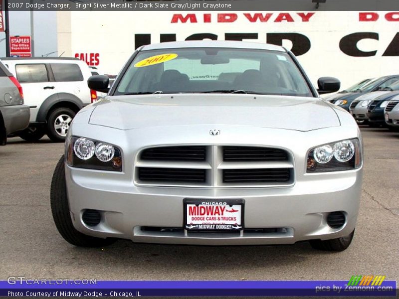 Bright Silver Metallic / Dark Slate Gray/Light Graystone 2007 Dodge Charger