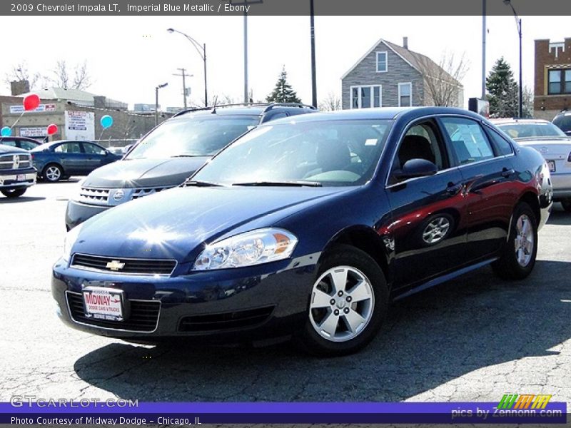 Imperial Blue Metallic / Ebony 2009 Chevrolet Impala LT