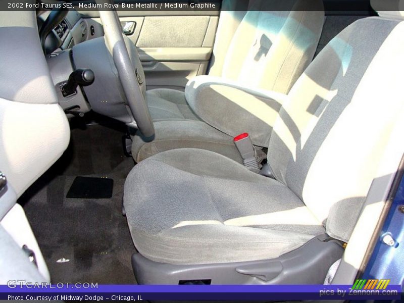 Medium Royal Blue Metallic / Medium Graphite 2002 Ford Taurus SES