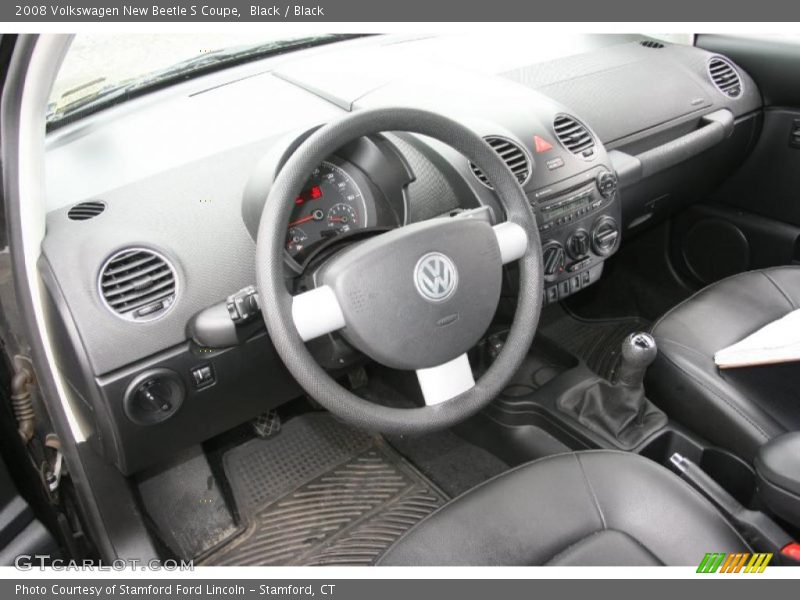 Black / Black 2008 Volkswagen New Beetle S Coupe