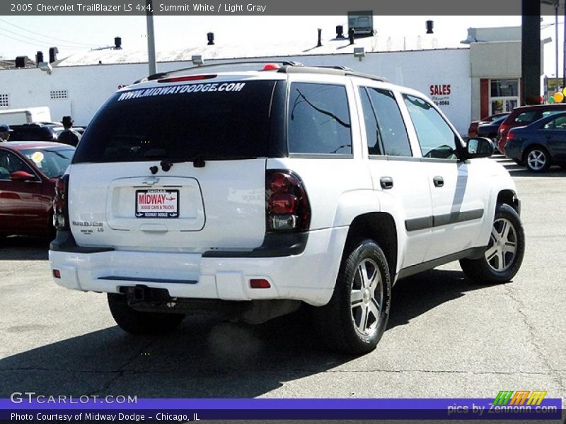 Summit White / Light Gray 2005 Chevrolet TrailBlazer LS 4x4