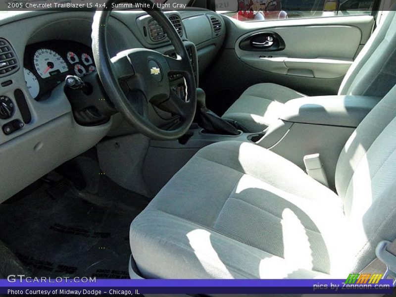 Summit White / Light Gray 2005 Chevrolet TrailBlazer LS 4x4