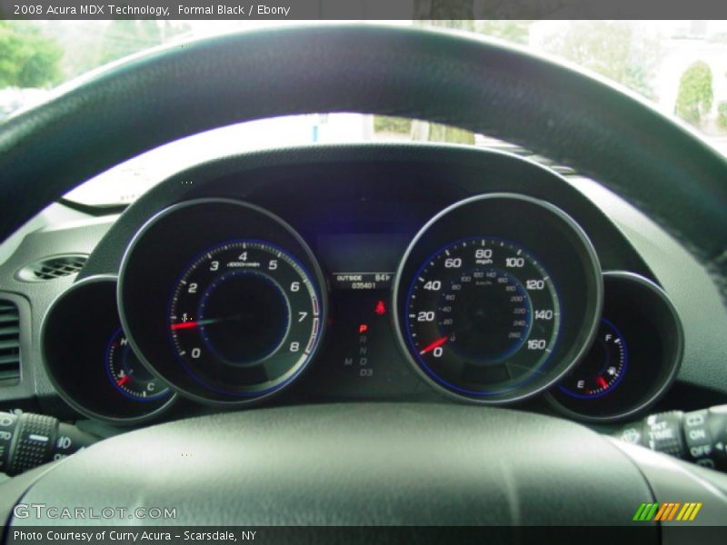 Formal Black / Ebony 2008 Acura MDX Technology