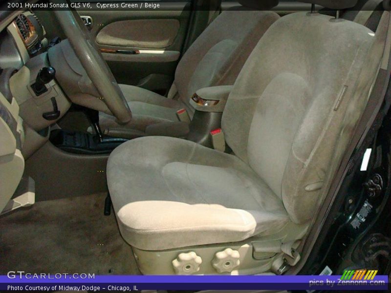 Cypress Green / Beige 2001 Hyundai Sonata GLS V6