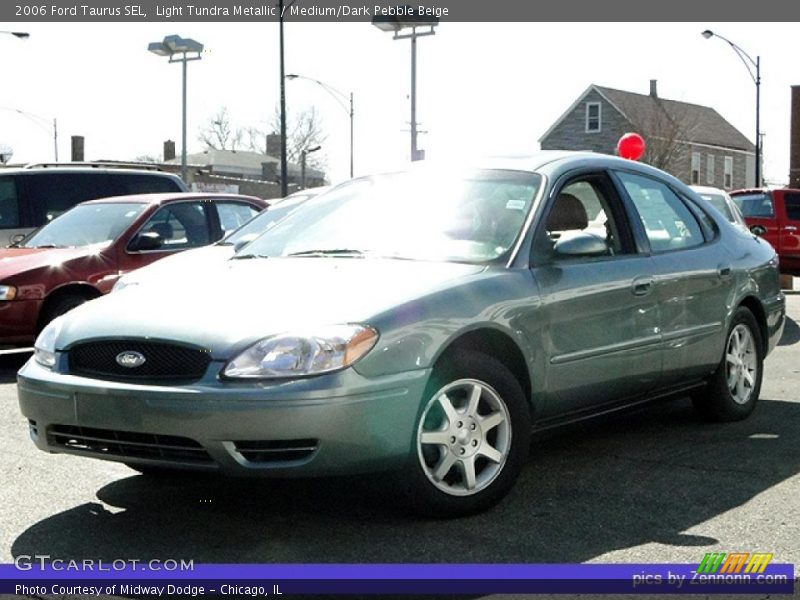 Light Tundra Metallic / Medium/Dark Pebble Beige 2006 Ford Taurus SEL
