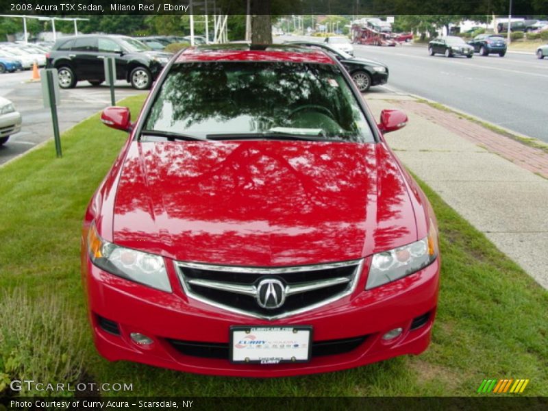 Milano Red / Ebony 2008 Acura TSX Sedan