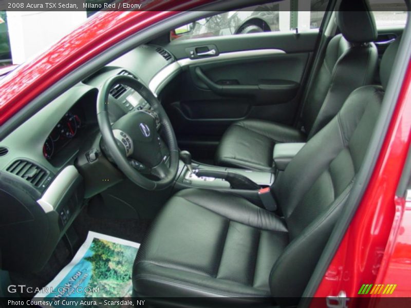 Milano Red / Ebony 2008 Acura TSX Sedan