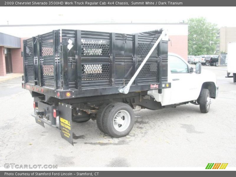 Summit White / Dark Titanium 2009 Chevrolet Silverado 3500HD Work Truck Regular Cab 4x4 Chassis