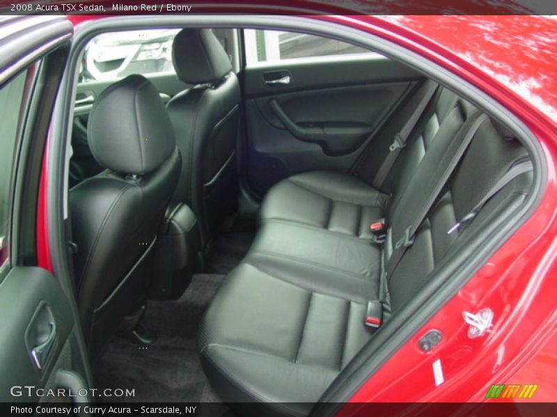 Milano Red / Ebony 2008 Acura TSX Sedan