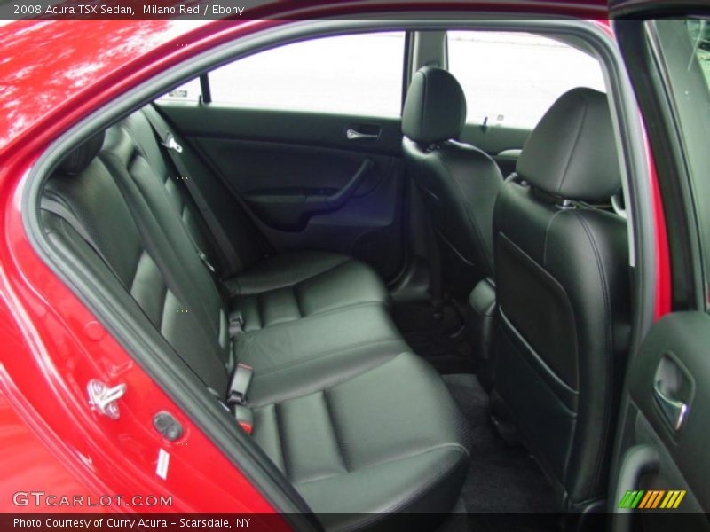 Milano Red / Ebony 2008 Acura TSX Sedan