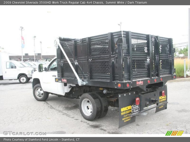 Summit White / Dark Titanium 2009 Chevrolet Silverado 3500HD Work Truck Regular Cab 4x4 Chassis