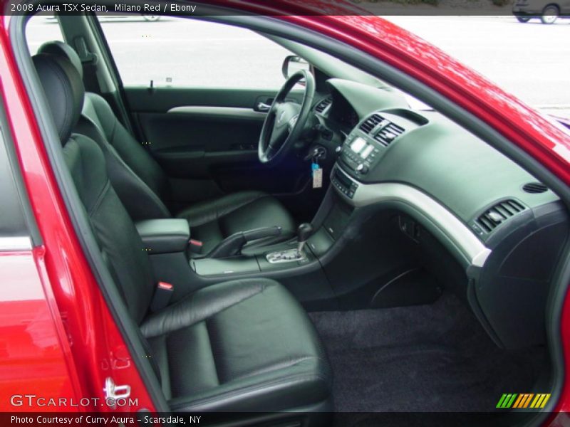 Milano Red / Ebony 2008 Acura TSX Sedan