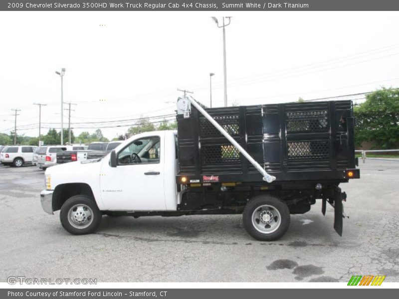 Summit White / Dark Titanium 2009 Chevrolet Silverado 3500HD Work Truck Regular Cab 4x4 Chassis