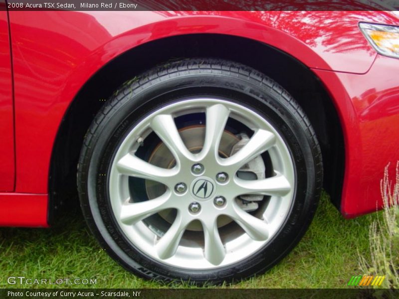 Milano Red / Ebony 2008 Acura TSX Sedan