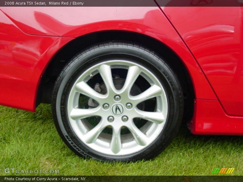 Milano Red / Ebony 2008 Acura TSX Sedan