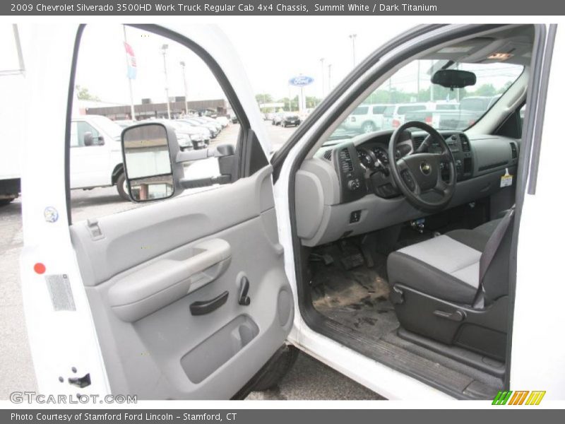 Summit White / Dark Titanium 2009 Chevrolet Silverado 3500HD Work Truck Regular Cab 4x4 Chassis