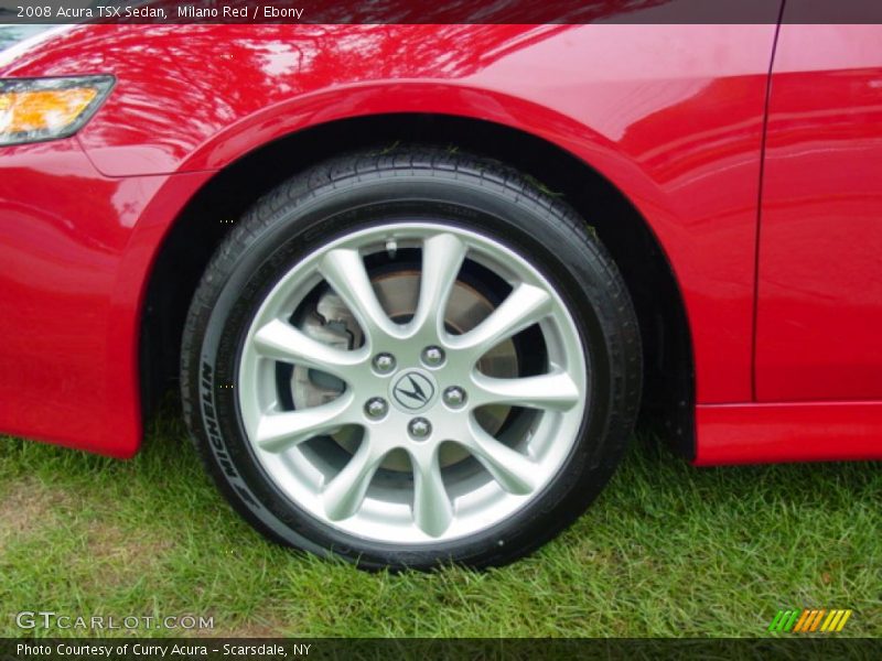Milano Red / Ebony 2008 Acura TSX Sedan
