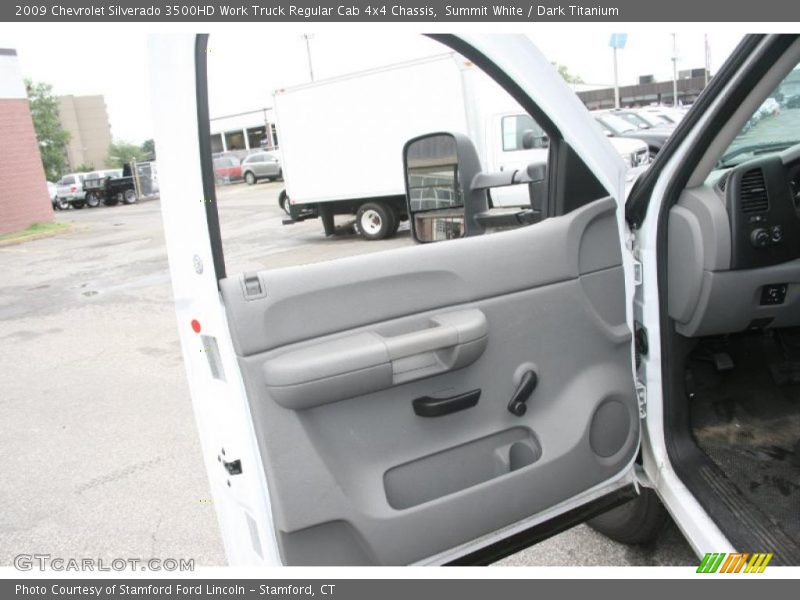 Summit White / Dark Titanium 2009 Chevrolet Silverado 3500HD Work Truck Regular Cab 4x4 Chassis