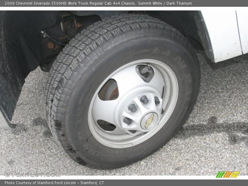Summit White / Dark Titanium 2009 Chevrolet Silverado 3500HD Work Truck Regular Cab 4x4 Chassis