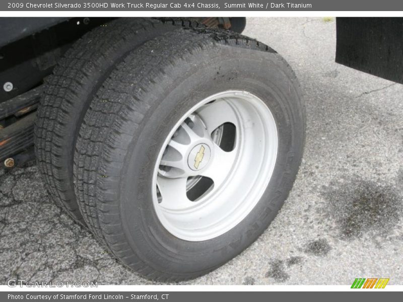 Summit White / Dark Titanium 2009 Chevrolet Silverado 3500HD Work Truck Regular Cab 4x4 Chassis