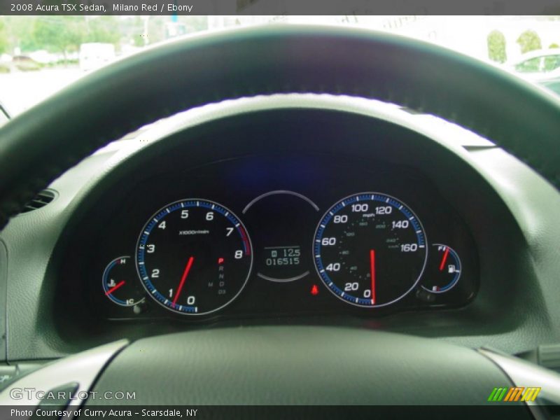 Milano Red / Ebony 2008 Acura TSX Sedan