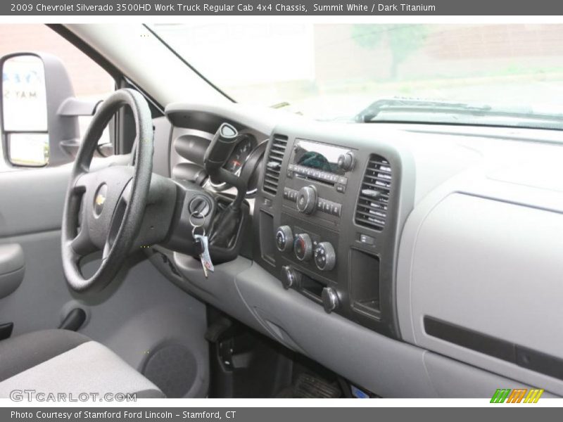 Summit White / Dark Titanium 2009 Chevrolet Silverado 3500HD Work Truck Regular Cab 4x4 Chassis