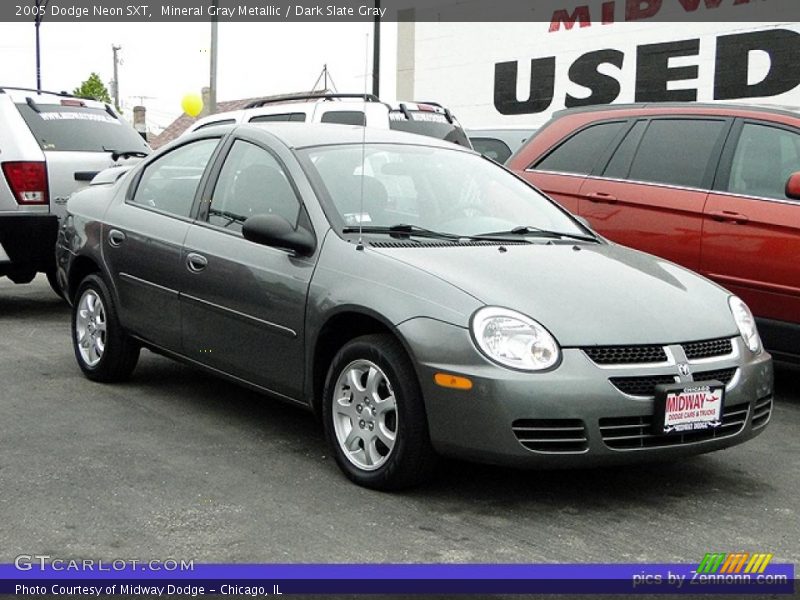 Mineral Gray Metallic / Dark Slate Gray 2005 Dodge Neon SXT