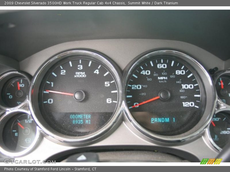Summit White / Dark Titanium 2009 Chevrolet Silverado 3500HD Work Truck Regular Cab 4x4 Chassis