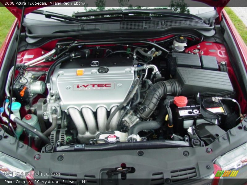 Milano Red / Ebony 2008 Acura TSX Sedan