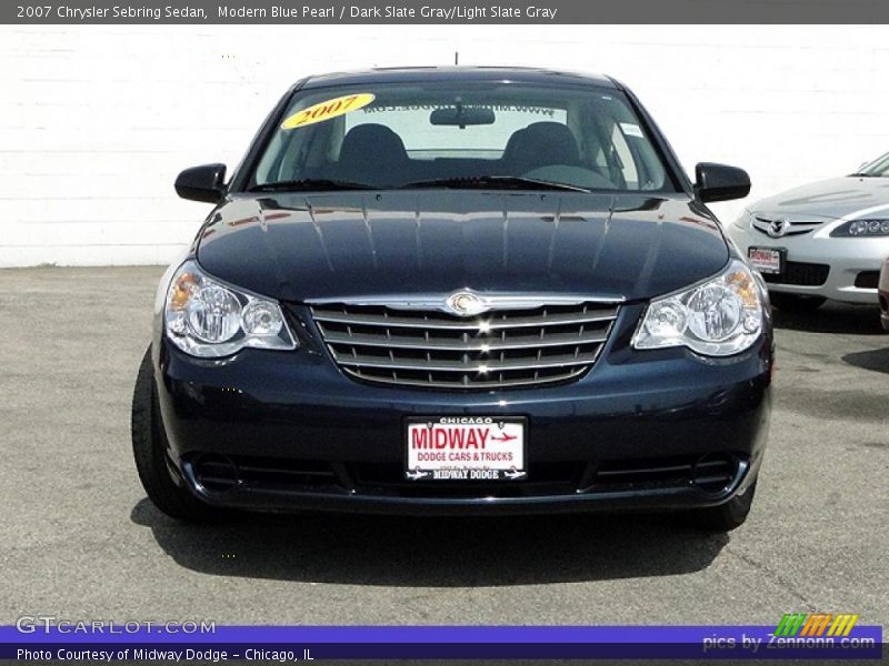 Modern Blue Pearl / Dark Slate Gray/Light Slate Gray 2007 Chrysler Sebring Sedan