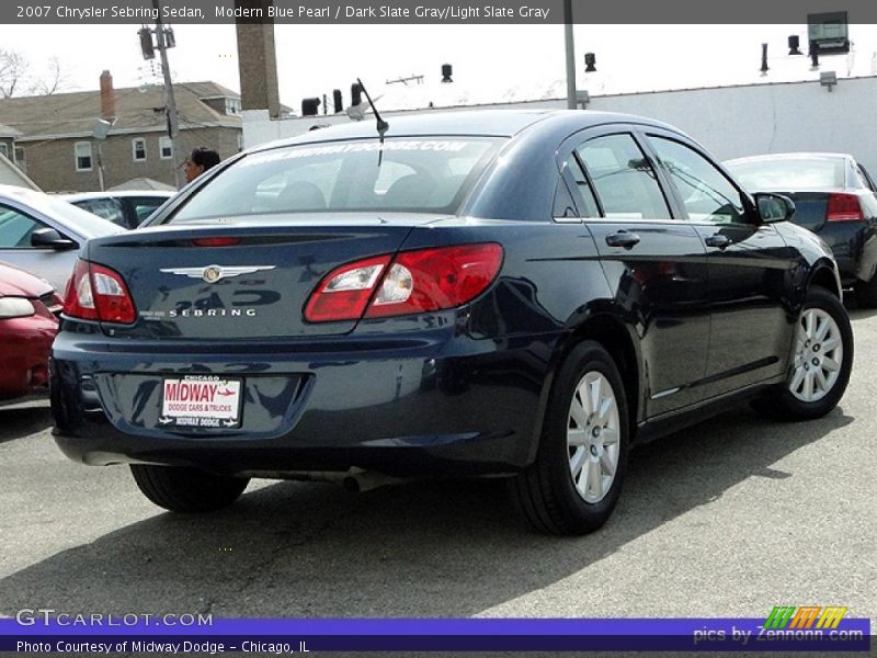Modern Blue Pearl / Dark Slate Gray/Light Slate Gray 2007 Chrysler Sebring Sedan