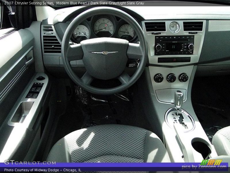 Modern Blue Pearl / Dark Slate Gray/Light Slate Gray 2007 Chrysler Sebring Sedan