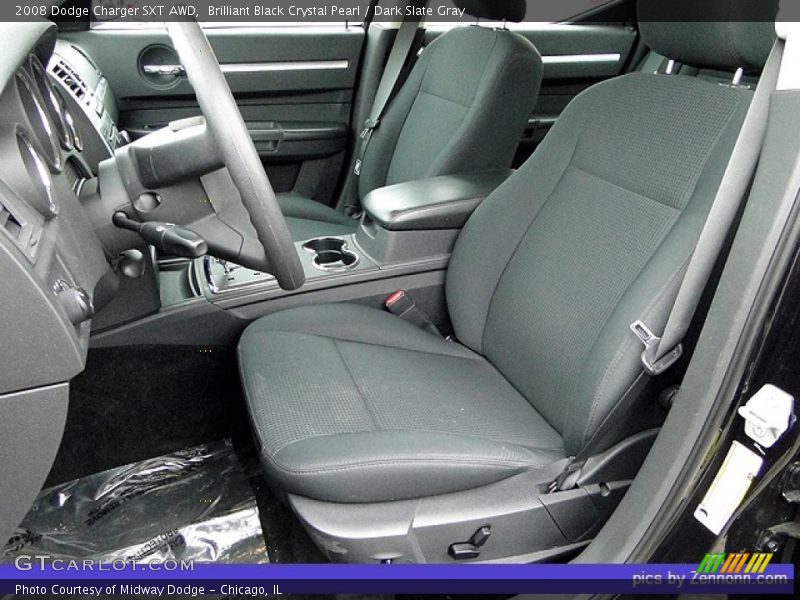Brilliant Black Crystal Pearl / Dark Slate Gray 2008 Dodge Charger SXT AWD