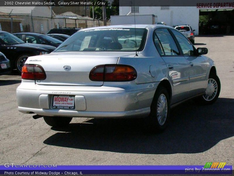 Galaxy Silver Metallic / Gray 2002 Chevrolet Malibu Sedan