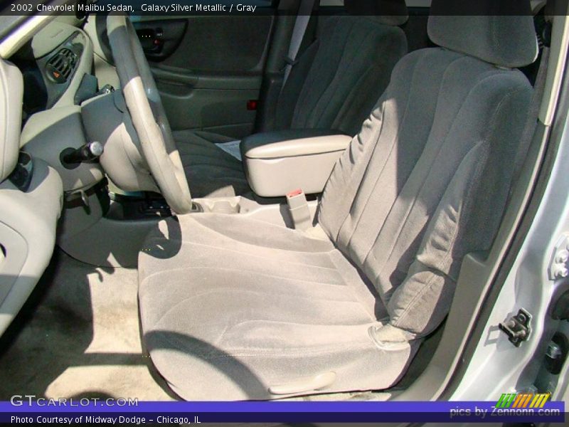 Galaxy Silver Metallic / Gray 2002 Chevrolet Malibu Sedan