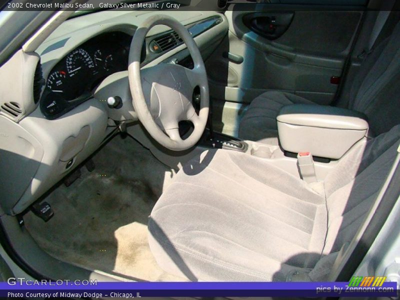 Galaxy Silver Metallic / Gray 2002 Chevrolet Malibu Sedan