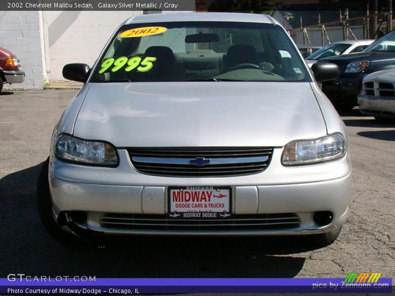 Galaxy Silver Metallic / Gray 2002 Chevrolet Malibu Sedan