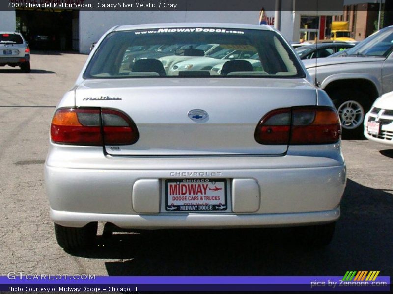 Galaxy Silver Metallic / Gray 2002 Chevrolet Malibu Sedan