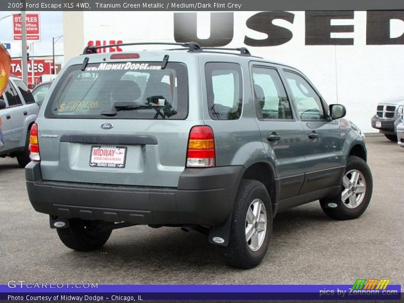 Titanium Green Metallic / Medium/Dark Flint Grey 2005 Ford Escape XLS 4WD