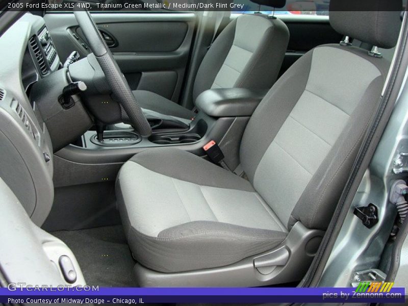 Titanium Green Metallic / Medium/Dark Flint Grey 2005 Ford Escape XLS 4WD